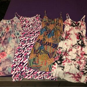 Colorful Patterned Dresses Set